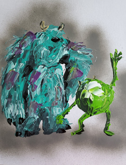 Sully and Mike 11x14 inch CANVAS