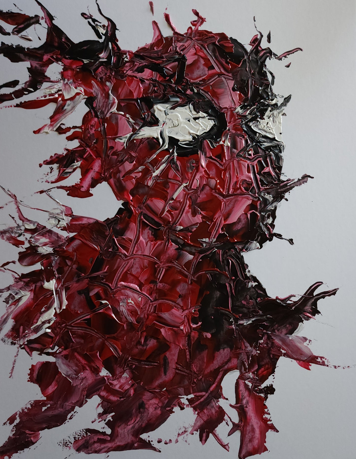 Abstract Spiderman Portrait 11x14