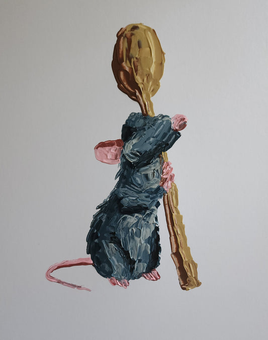 Remy With Spoon Disney 11x14