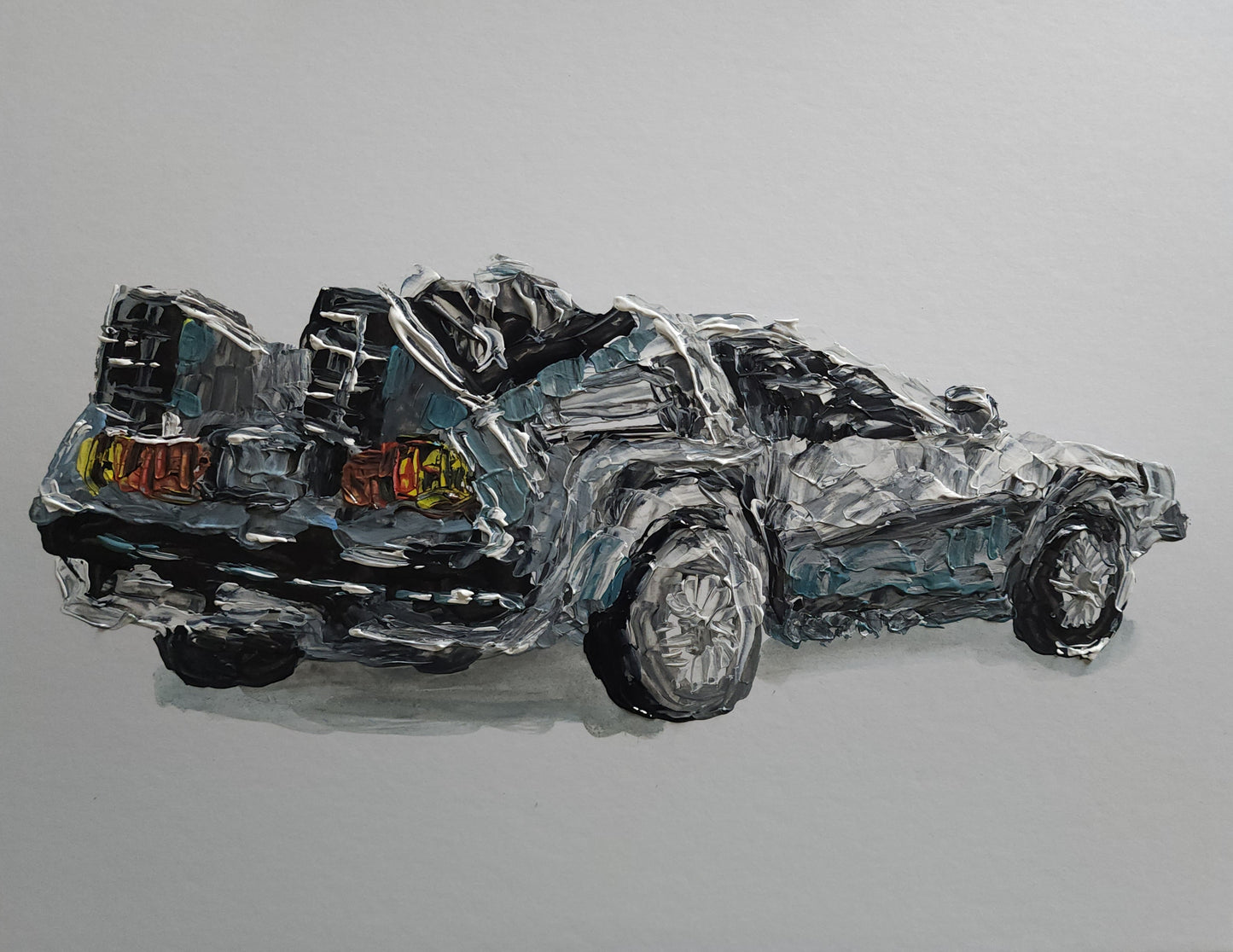 Back To The Future DeLorean 11x14