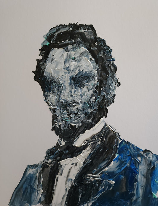 Abstract Abe Lincoln 11x14
