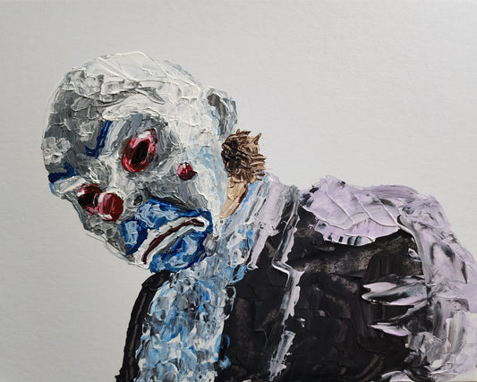 Joker Bank Robber Mask 11×14 inch CANVAS
