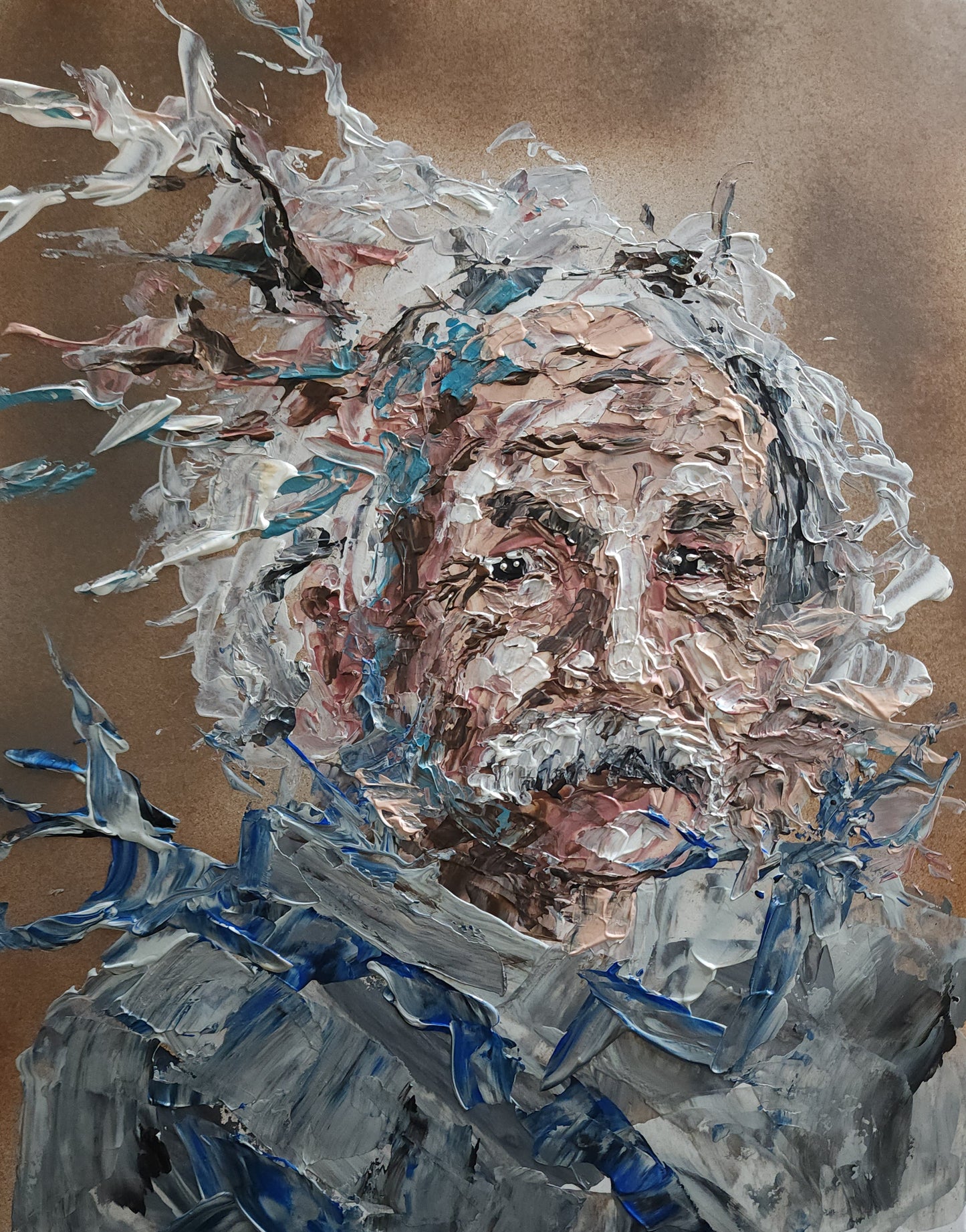Albert Einstein Abstract 11x14