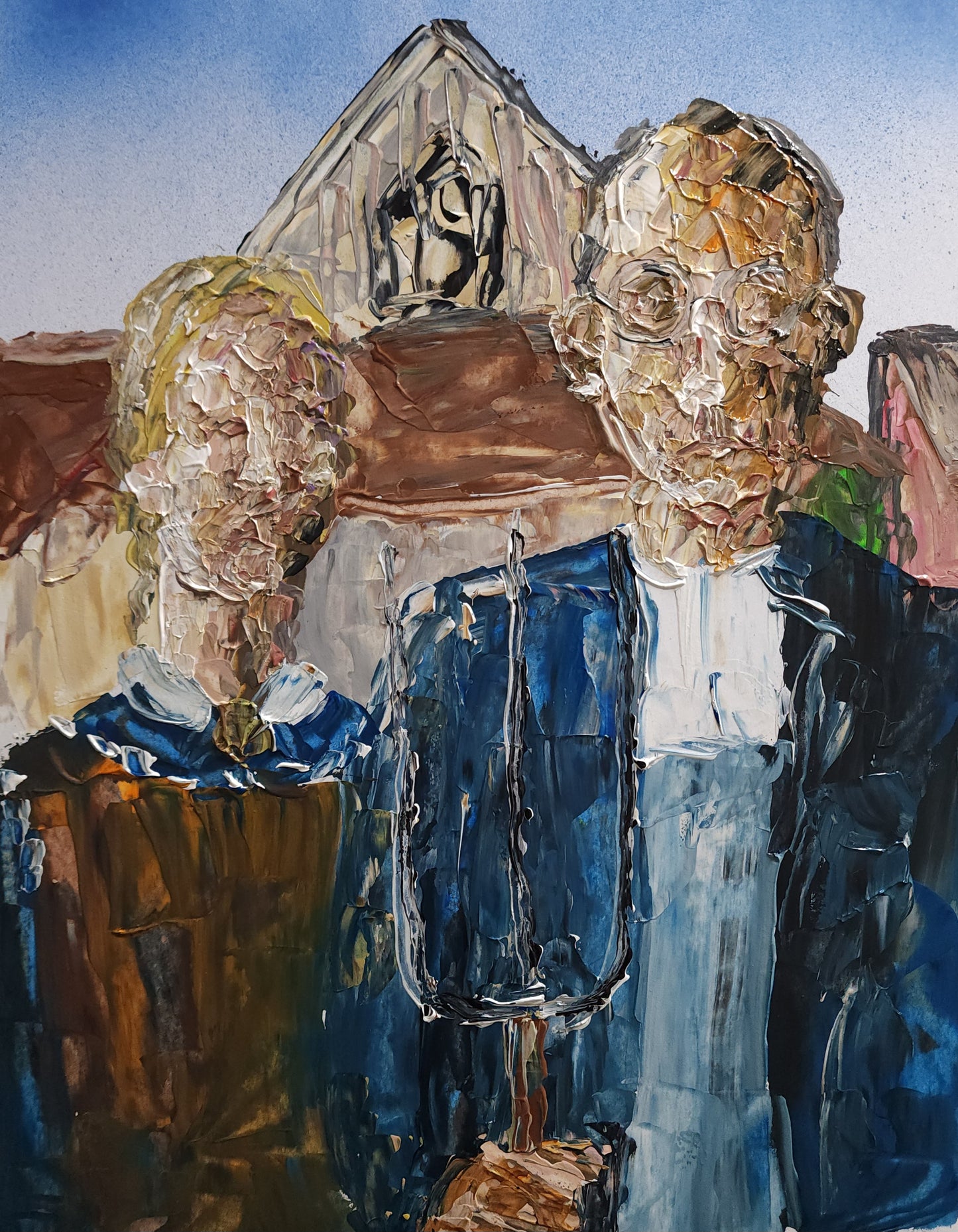 American Gothic Abstract 11x14
