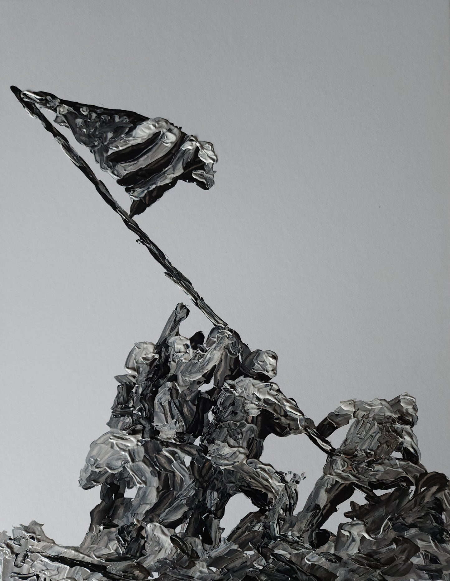 Raising Flag 11x14