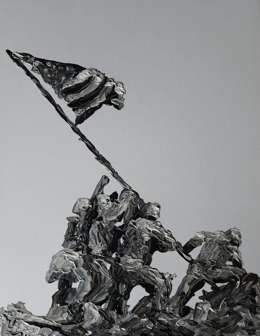 Raising Flag 11x14