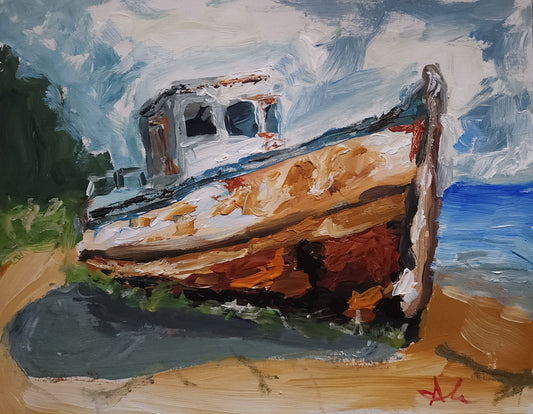 Boat 11x14 inch CANVAS