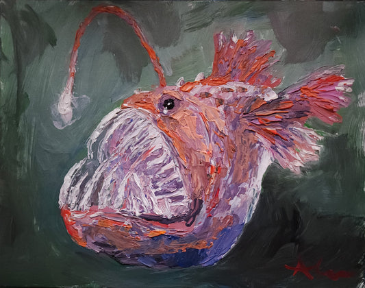Angler Fish 11x14 inch