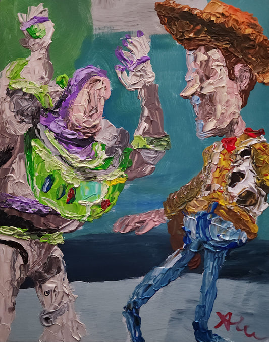 Woody and Buzz 11x14 inch