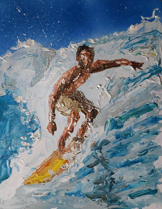 Surfing 11×14 inch
