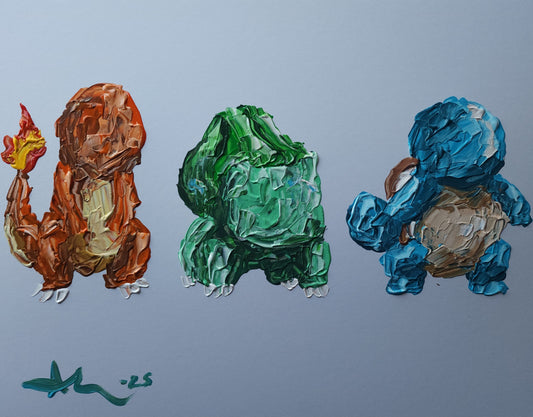 Starter Pokémon 11×14 inch