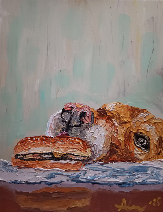 Burger Dog 11×14 inch