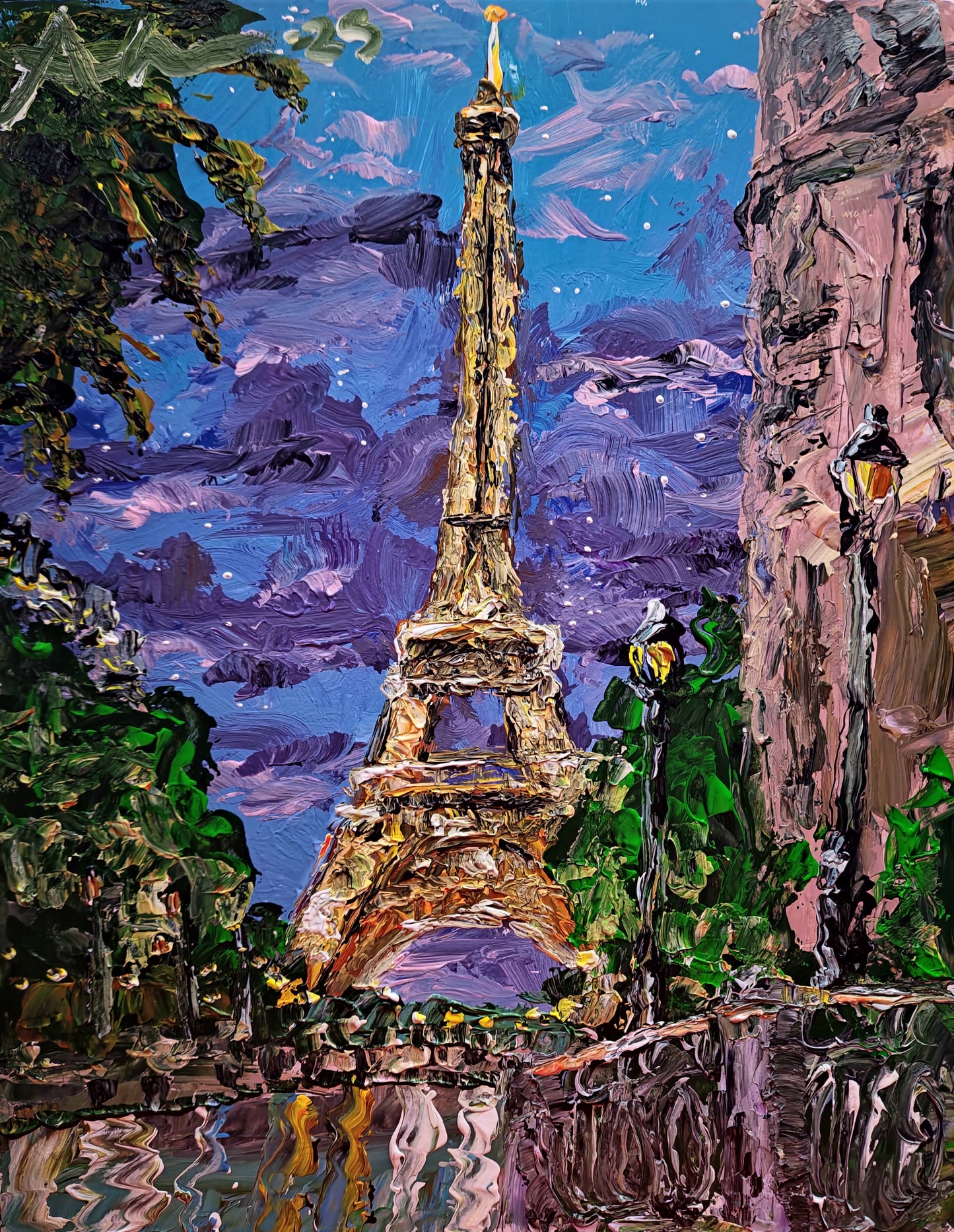 Paris Night 11×14 inch