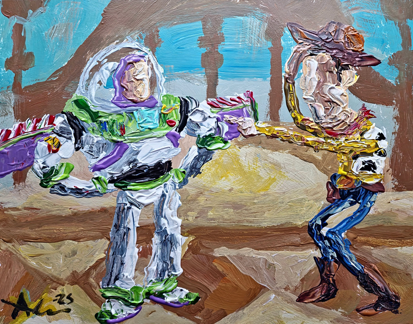 Woody and Buzz 11×14 inch