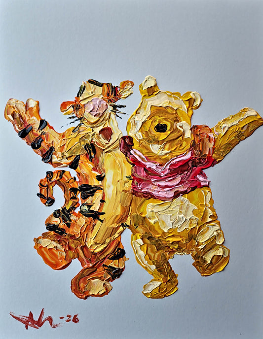 Pooh and Tigger 11×14 inch