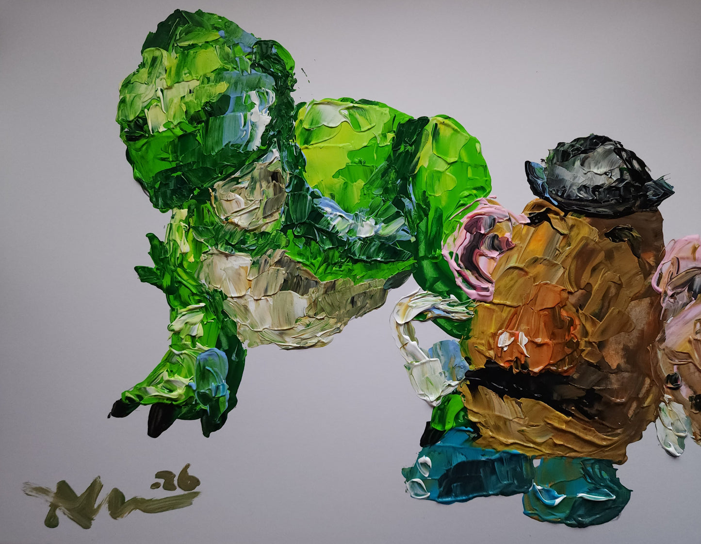 Rex and Potato Head 11×14 inch