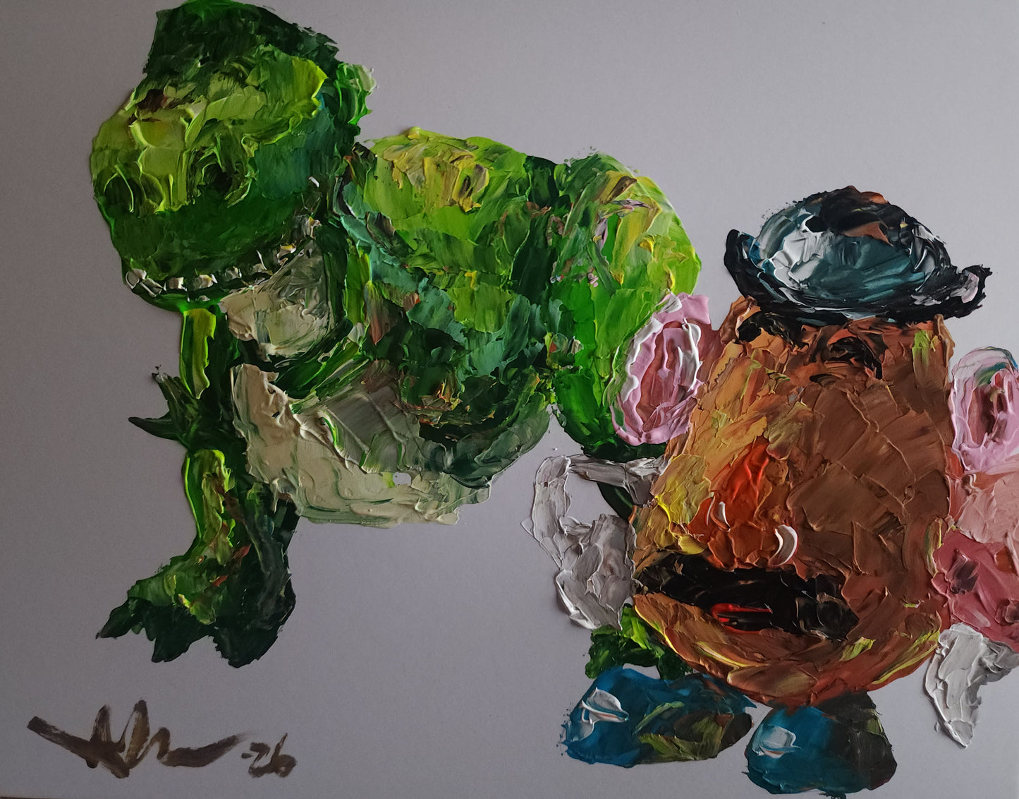 Rex and Potato Head 11×14 inch