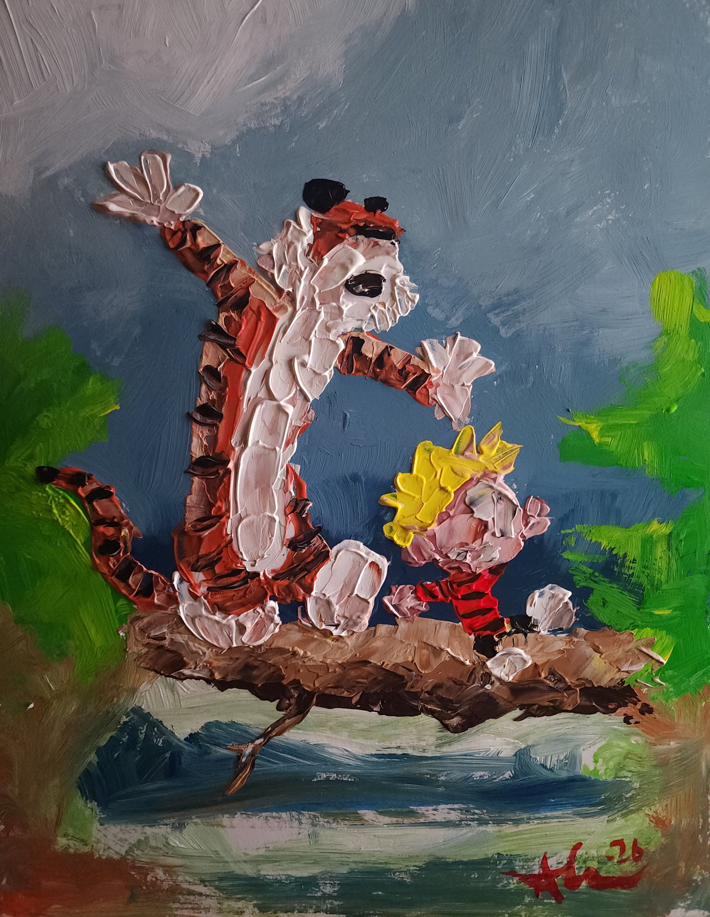 Calvin and Hobbes 11×14 inch