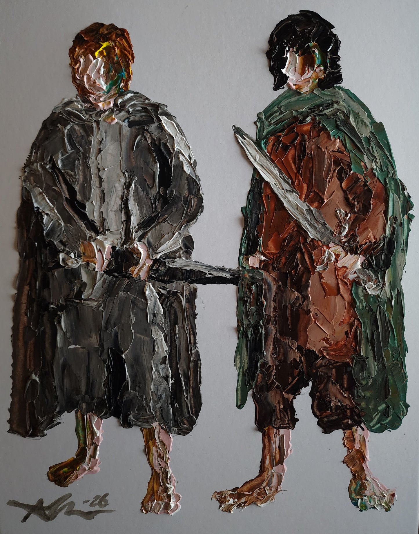 Frodo and Sam 11×14 inch