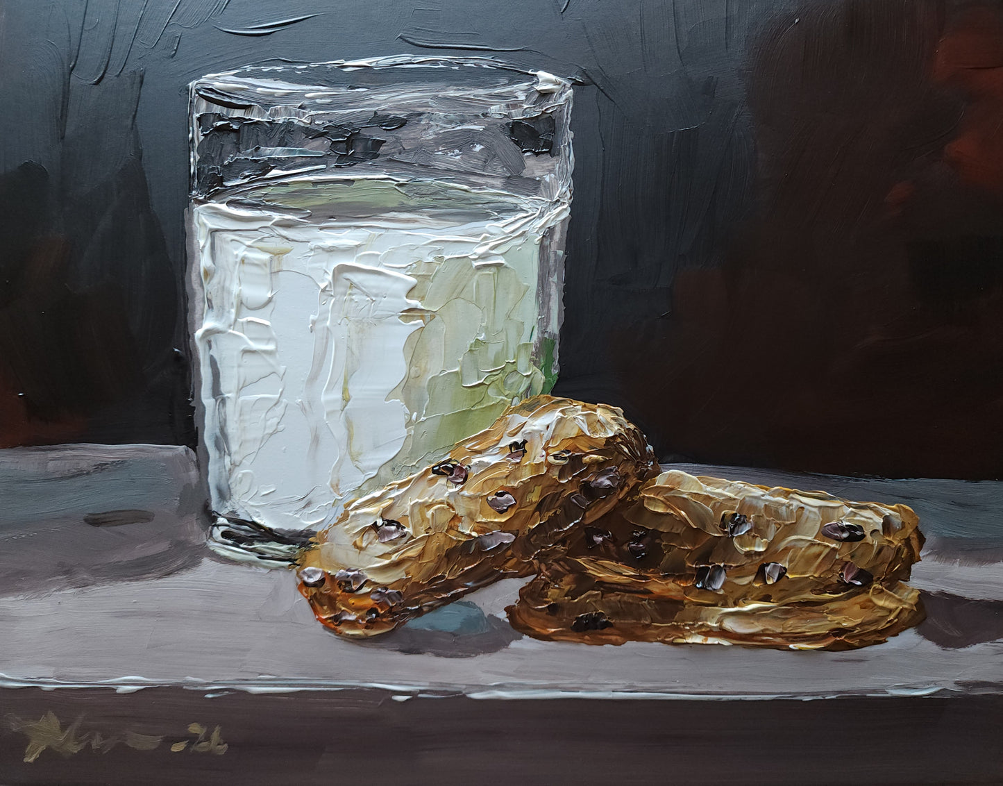 Milk and Cookies 11×14 inch