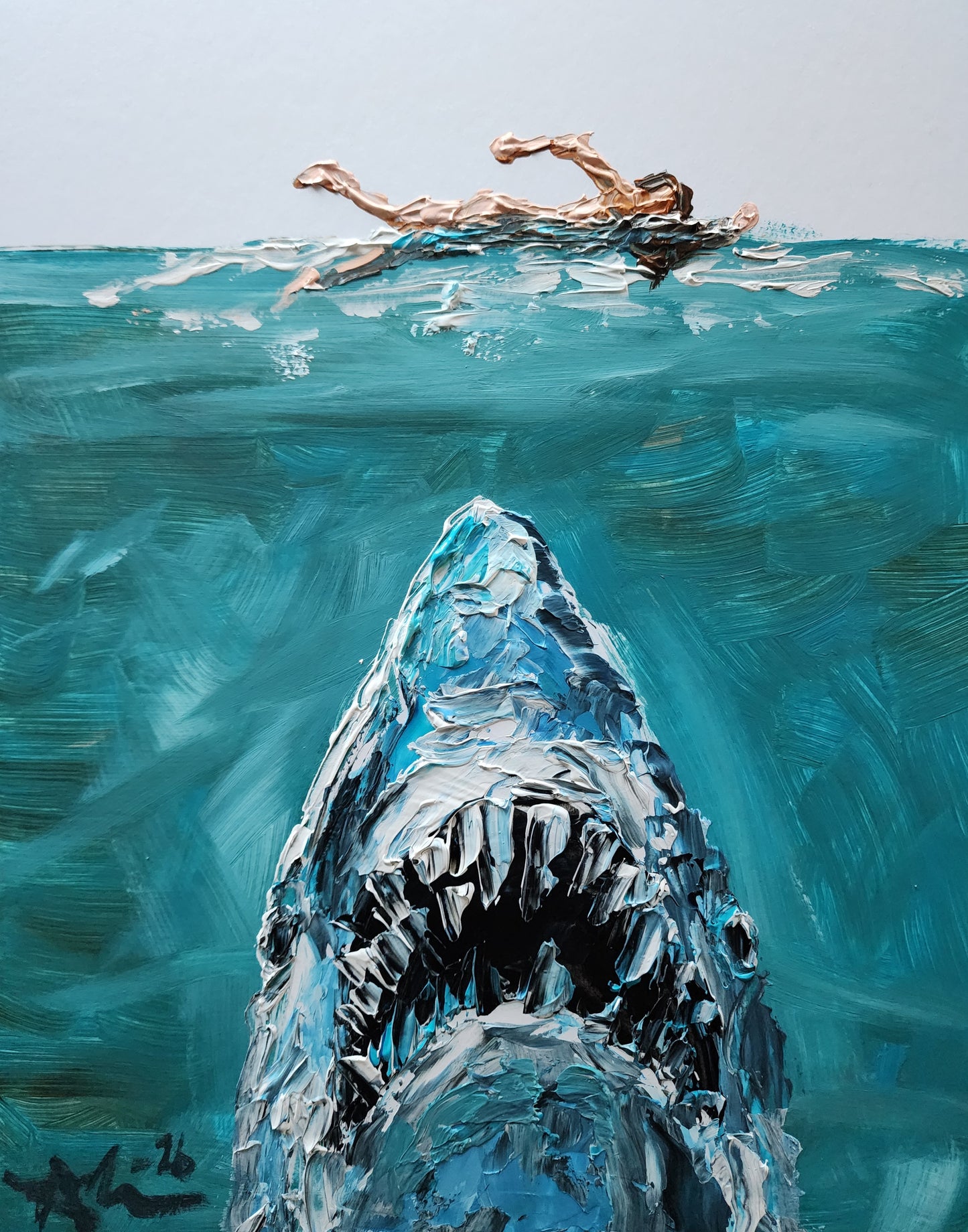 Jaws 11×14 inch