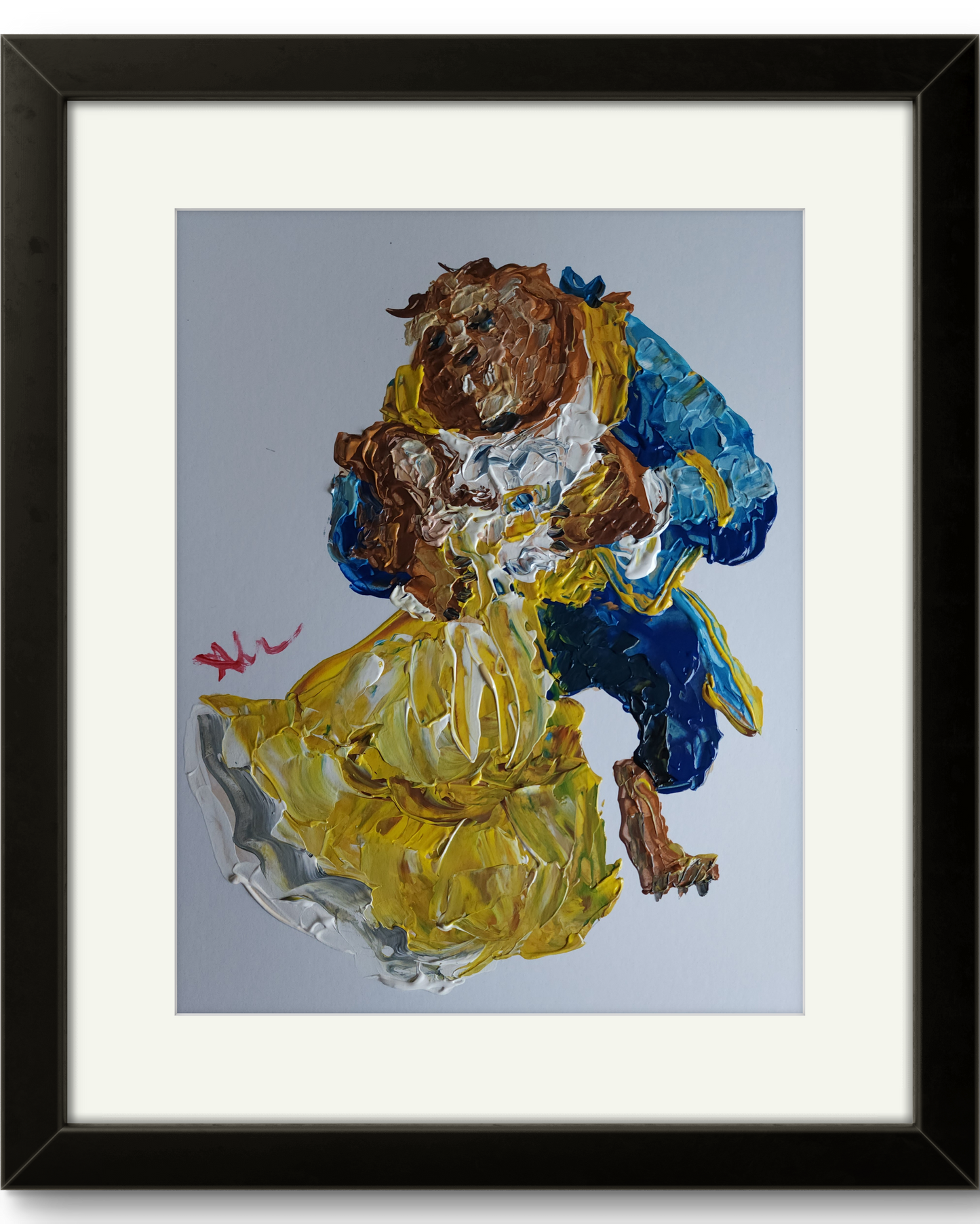 Belle and Beast 11x14 inch