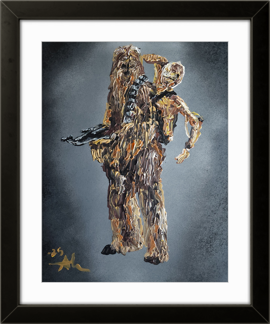 Chewbacca and C3PO 11×14 inch