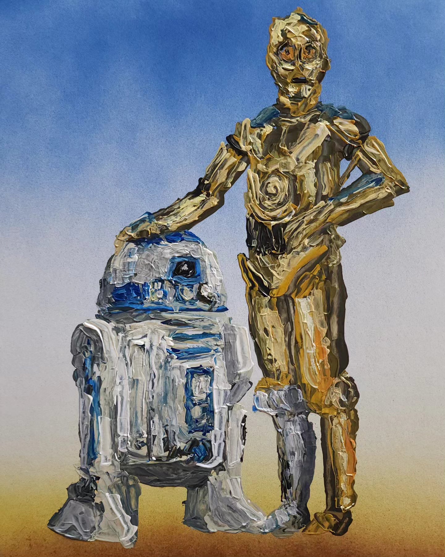 C3PO And R2D2 11x14