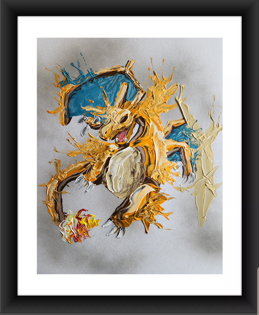 Charizard Abstract Pokemon 11x14
