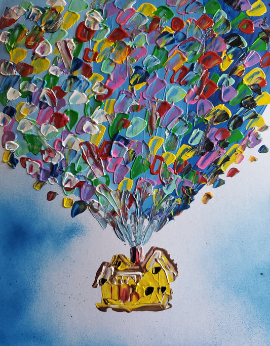 Up House Balloon House Disney Pixar 11x14