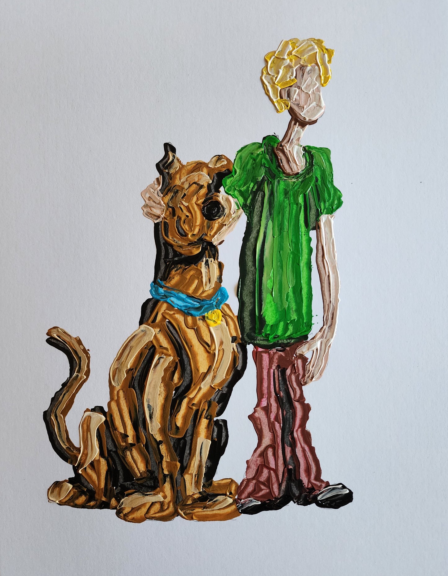 Scooby and Shaggy 11x14