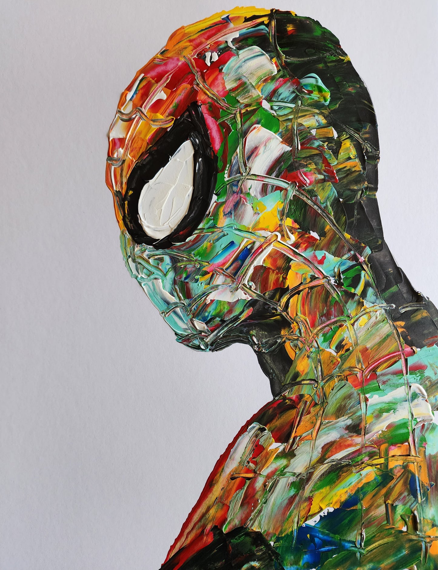 Spiderman Abstract Portrait 11x14