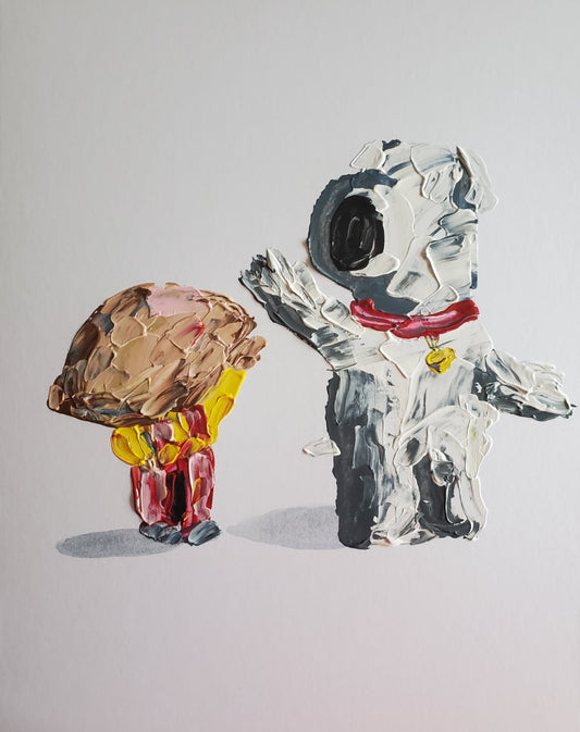 Family Guy Stewie and Brian 11x14